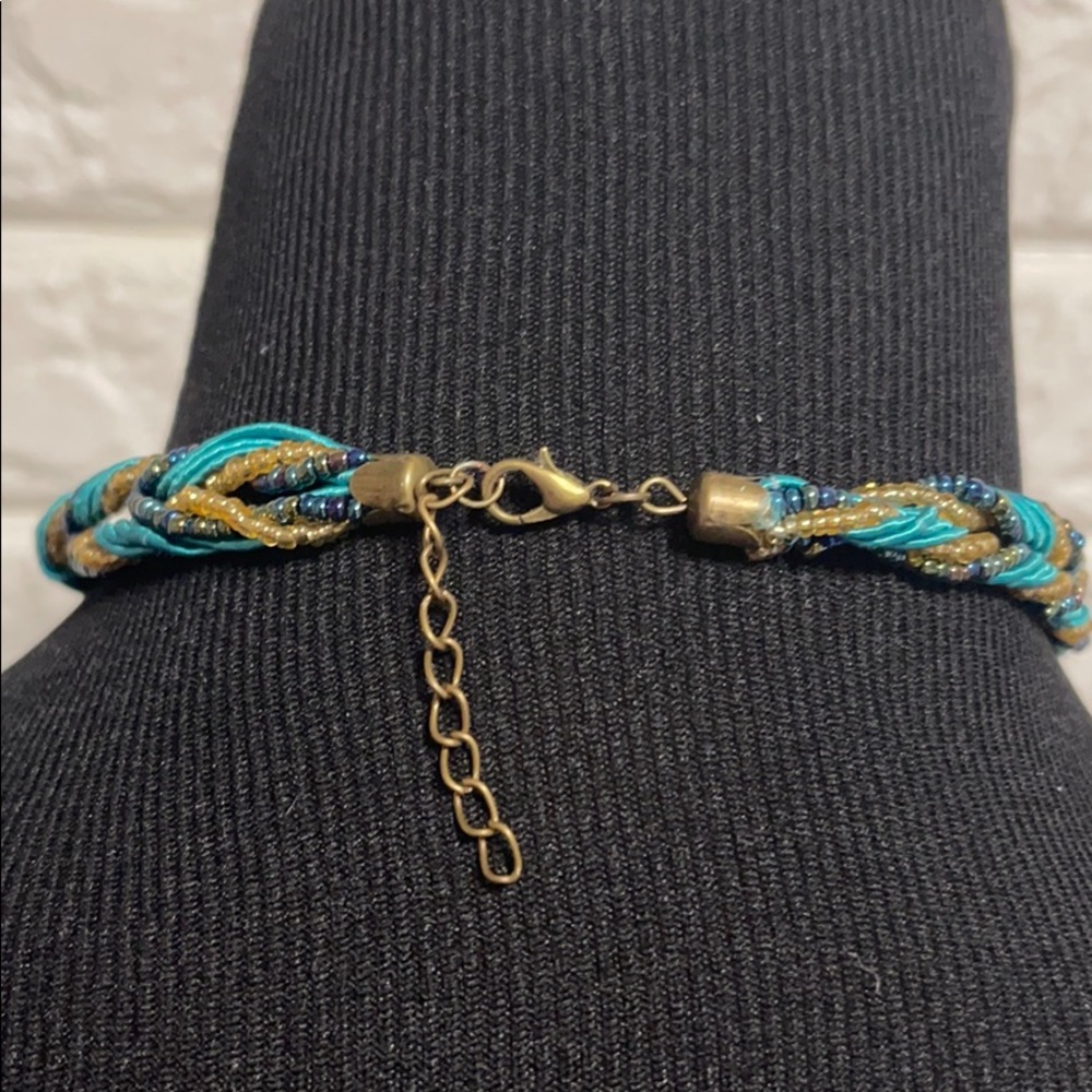 Turquoise Beaded Rope Necklace - Picture 3 of 3
